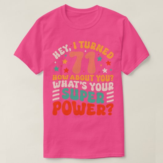 71誕生日3 Tシャツ (デザイン正面)