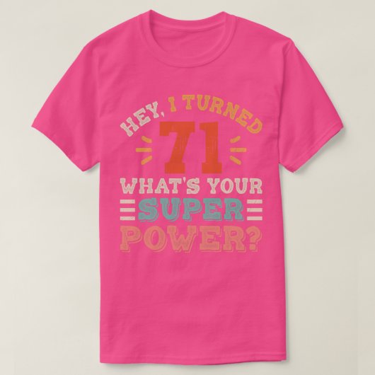 71誕生日 Tシャツ (デザイン正面)