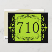 710市外局番 ポストカード (正面/裏面)