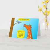 714頭のキリンの漫画は健康なカードを得ます カード (黄色い花)