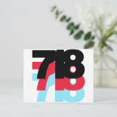 718市外局番 ポストカード (スタンド正面)