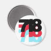 718市外局番 マグネット (正面/裏面)