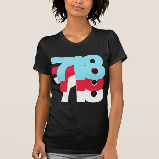 718市外局番 Tシャツ (正面)