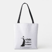 7181-M – 白バラ トートバッグ (裏面)