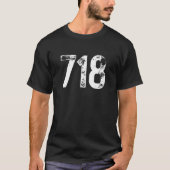 718 Area Code New York NY Mobile Telephone Area Tシャツ (正面)