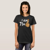 71+1中指72番目の誕生日挑発的 Tシャツ (正面フル)