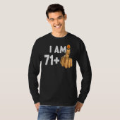 71+1中指72番目の誕生日挑発的 Tシャツ (正面フル)