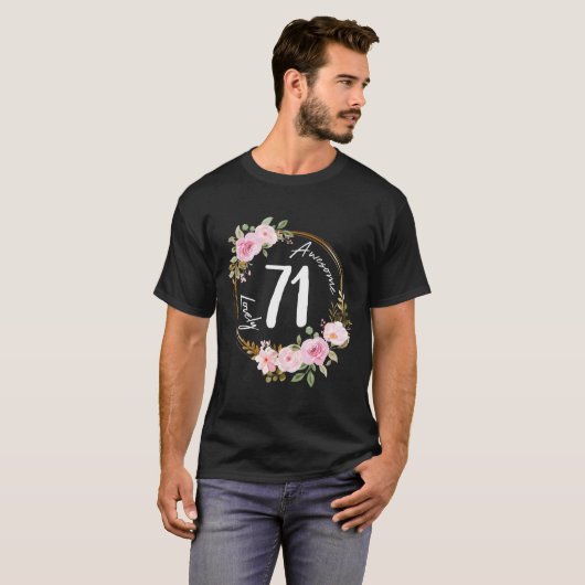 71 Floral Wreath Summer Flower Tシャツ (正面フル)