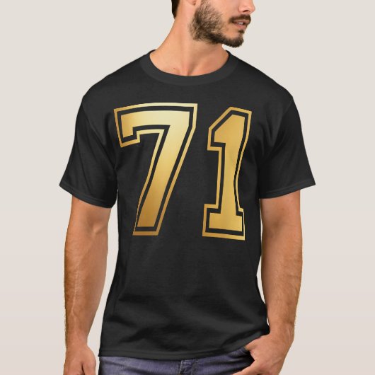 71 Seventy- チームスポーツ バーシティ Tシャツ (正面)