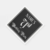 71th Birthday Party – スクリプファンシート+名前をカスタムする スタンダードランチョンナプキン (角)