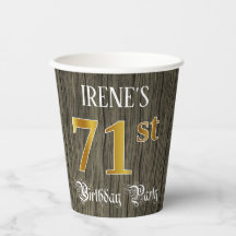 71th Birthday Party — フェイク金ゴールド&ウッドフェイク・ルックス