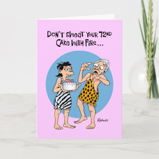 72おもしろい誕生日 カード (正面)