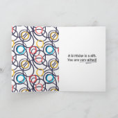 72ファンキー誕生日のドードル カード (内部)