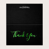 72マーケティングありがとうライムグリーンブラックカード (外部フラット)