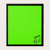 72マーケティングありがとうライムグリーンブラックカード (内部フラット)