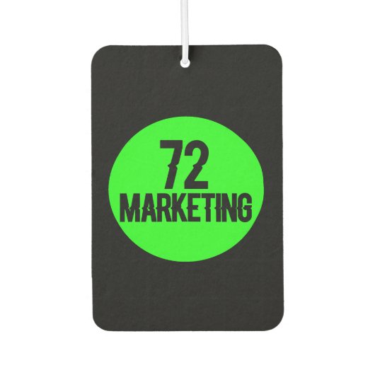 72マーケティングロゴカーエアフレッシュナートラック新しい匂い カーエアーフレッシュナー (正面)