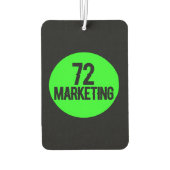 72マーケティングロゴカーエアフレッシュナートラック新しい匂い カーエアーフレッシュナー (裏面)