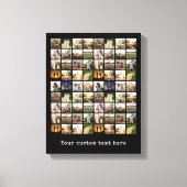 72写真パーソナライズされたコラージュ キャンバスプリント (正面)