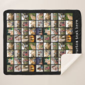 72写真パーソナライズされたコラージュ シェルパブランケット (正面(横))