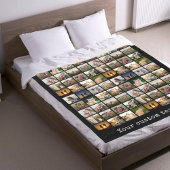 72写真パーソナライズされたコラージュ フリースブランケット