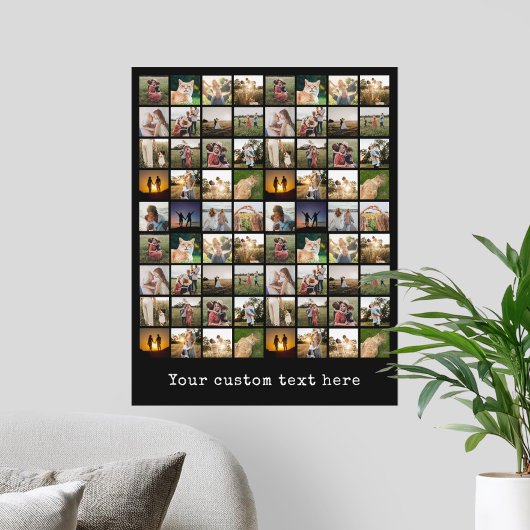 72写真パーソナライズされたコラージュ ポスター