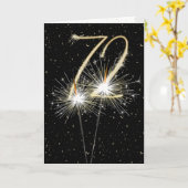 72周年の結婚スパーカー カード (黄色い花)