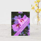 72周年を編集可能 カード (黄色い花)