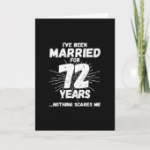 72年目の夫婦のユーモアあふれる結婚記念日 カード (正面)