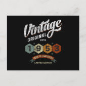 72歳おもしろい1953年ヴィンテージ72番目の誕生日ギフト ポストカード (正面)