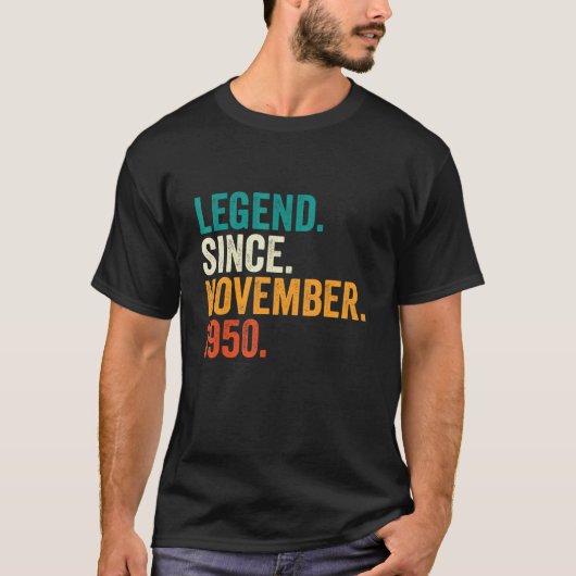 72歳の伝説1950年11月72日バレ Tシャツ (正面)
