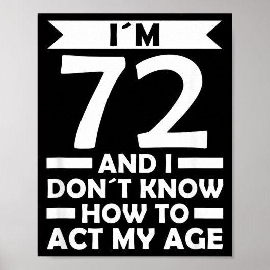 72歳の誕生日おめでとう どう振舞えば良いのかわからない ポスター (正面)