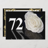 72歳の誕生日パーティーの招待状 招待状 (正面/裏面)