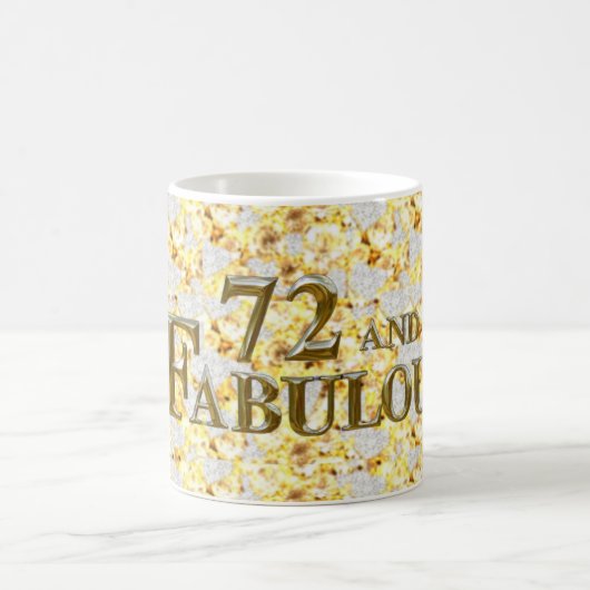 72歳の誕生日 コーヒーマグカップ (中央)