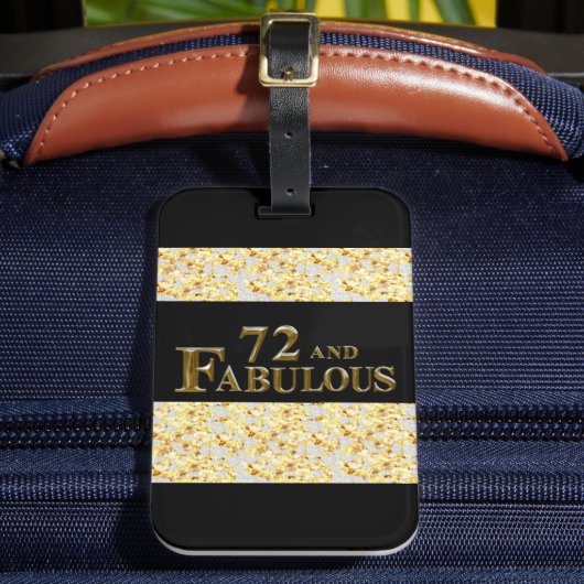 72歳の誕生日 ラゲッジタグ (正面インサイチュ2)
