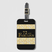 72歳の誕生日 ラゲッジタグ (正面縦)
