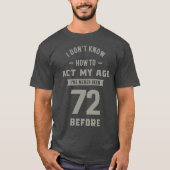 72歳の誕生日 Tシャツ (正面)