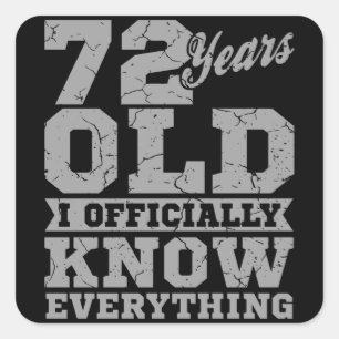 72歳の72歳の誕生日ギフトパパ スクエアシール