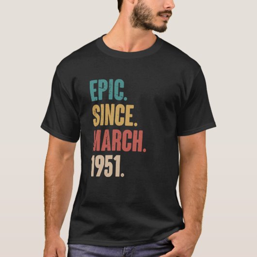 72歳ヴィンテージ1951誕生日72nd装飾 tシャツ (正面)