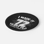 72歳皮肉ミームおもしろい72誕生日 ペーパープレート (アングル)