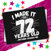 72歳皮肉ミームおもしろい72誕生日 ポストカード