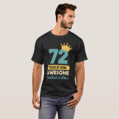 72歳素晴らし72誕生日 Tシャツ (正面フル)