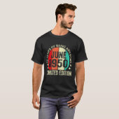 72歳1950年6月72日誕生日 Tシャツ (正面フル)