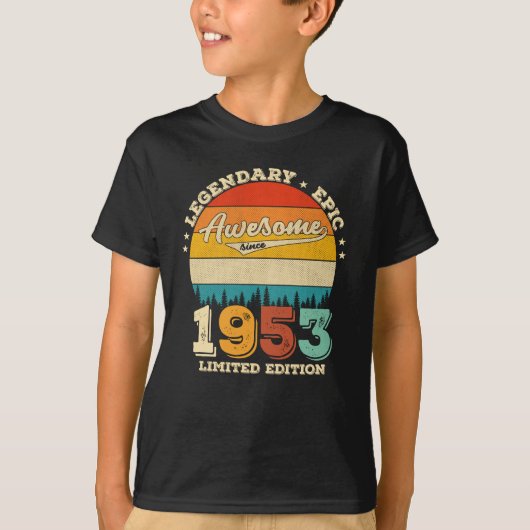72歳1953年72回目の素晴らし誕生日プレゼント Tシャツ (正面)