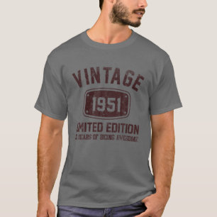 72歳Teeヴィンテージ1951限定版72日 Tシャツ