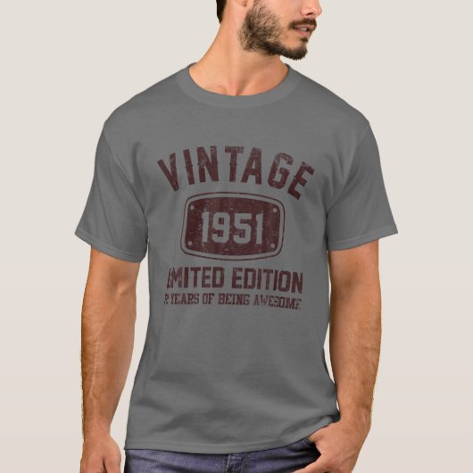 72歳Teeヴィンテージ1951限定版72日 Tシャツ (正面)
