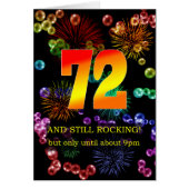 72番目の誕生日がまだ揺れる (正面)