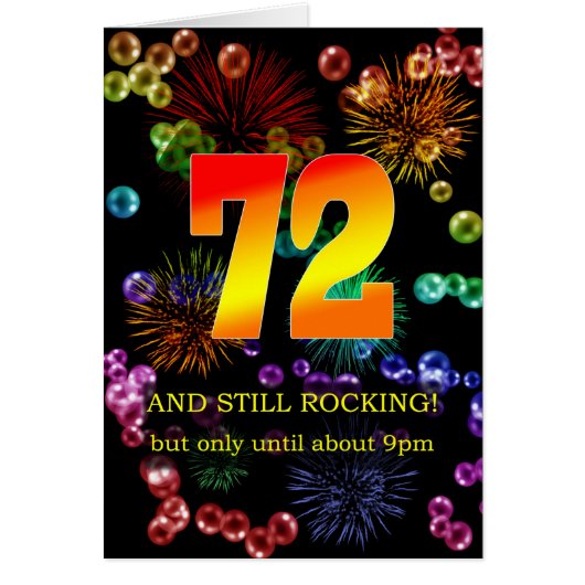 72番目の誕生日がまだ揺れる (正面)