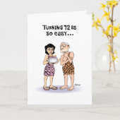 72番目の誕生日カード カード (黄色い花)