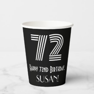 72番目の誕生日:インスパイアアールデコの検索「72」 +名前 紙コップ
