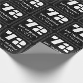 72番目の誕生日:インスパイアアールデコ検索"72" & Name ラッピングペーパー (角)